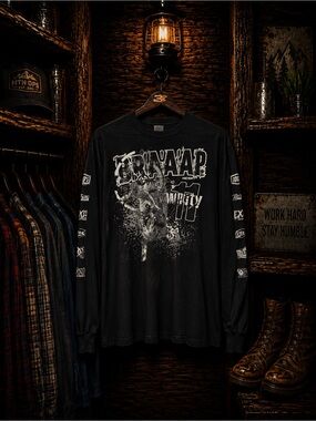 BRAAAP Factory Sponsored NWOT Mens Large Long Sleeve TShirt Black